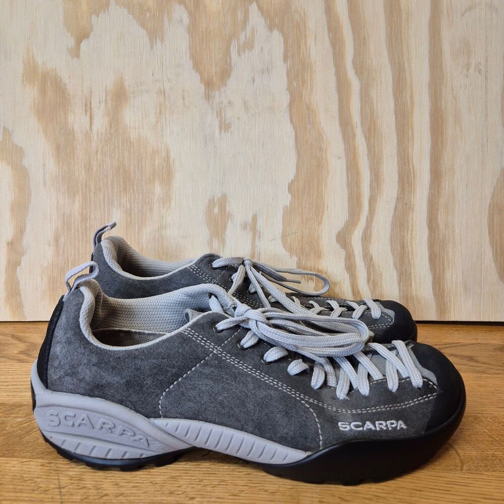 SCARPA Mojito EU 40 Men's 7.5 Women's 8.5 Gray Suede Vibram Shoes
